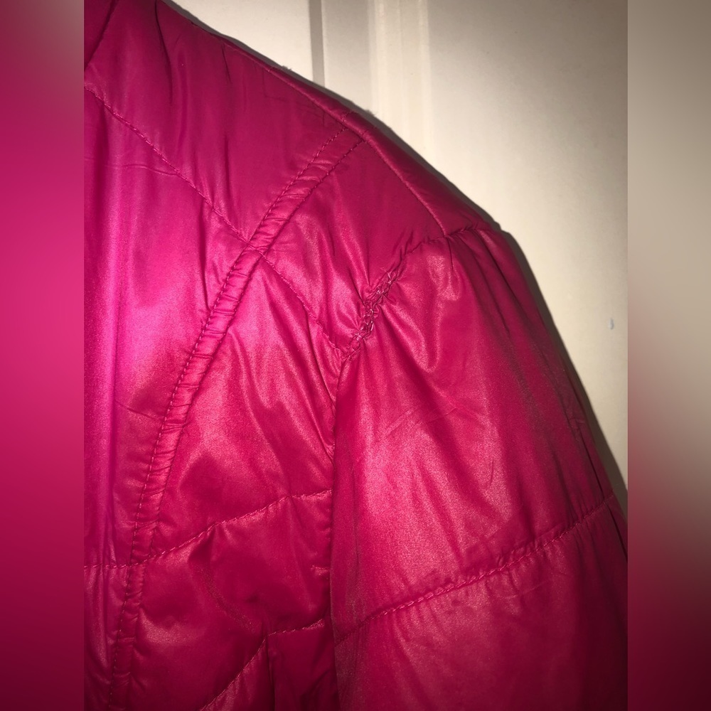 BELOW Zero ❄️ Women’s Full Zip 💖 Pink Puffer Coat Size L ⛷ - Picture 5 of 6